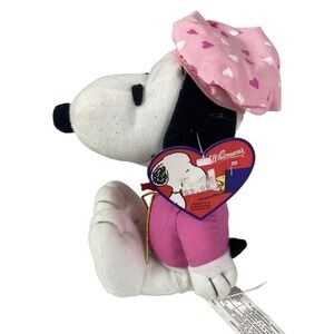 Whitman's Peanuts Snoopy Plush Vintage 90s New with Tags Collectible Valentine's